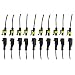 Produktbild IMAGINE 10 tlg 1 poliger Stecker Steckverbinder Wasserdicht Schnellverbinder IP67 AMP PA66 Nylon Steckdose Set mit Draht (Yellow 1 Pin with Wire)