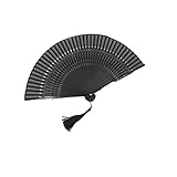 Material: Der faltbare Handventilator ist zu 100% handgefertigt mit Seide und Bambus, der mit natürlichem Bambusduft ausgestattet ist. Leicht, faltbar, leicht zu tragen und zu sammeln.