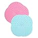 2 Pcs Silicone Makeup Cosmetic Brush Suction Cup Cleaner Cleaning Washing Pad Mat Tools