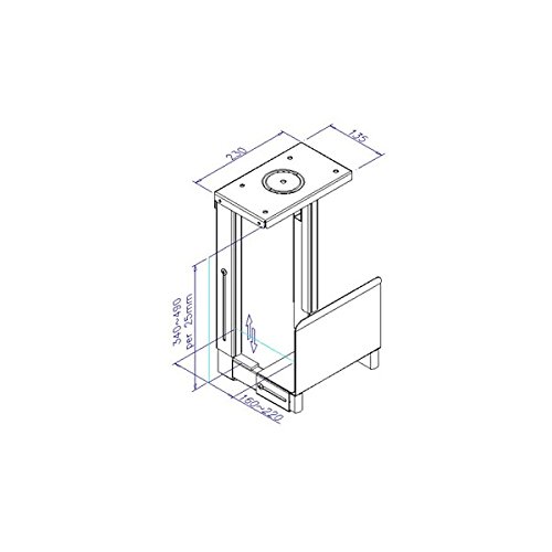 Lindy PC-Halterung zum Anbringen unter dem Schreibtisch - 3