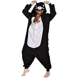 ABYED Kigurumi Pijama Animal Entero Unisex para Adultos Niños con Capucha Ropa de Dormir Traje de Disfraz para Festival de Carnaval Halloween Navidad