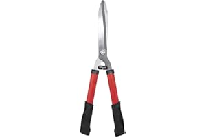 BARGAINS-GALORE 20'' Carbon Steel Hedge Shears - Anti-Slip Handles Grip Garden Grass Shrubs Bushes Trimmer | Lightweight, Razor Sharp Cut, Rust Resistant - Blade Tools for Gardening, Cutting, Trimming, Shearing