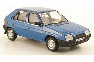 Skoda Favorit 136 L, blau, 1987, Modellauto, Fertigmodell, Abrex 1:43