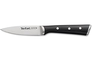 Tefal Ice Force Couteau à éplucher 9 cm, Couteau de cuisine, Lame en acier inoxydable allemand, Coupe performante, Tranchant longue durée, Garantie 10 ans K2320514