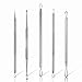 Ohuhu 5-PCs Blackhead Remover Kit Blemish Zit Pimple Acne Comedone Extractor Skin Cleaning Tool Set