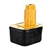 Produktbild Odec Ni-MH Werkzeug Akku 12V 3000mAh für DEWALT DW9071 DW9072 DC9071 DE9037 DE9071 DE9072 DE9074 DE9075 152250-27 397745-01 / Gelb-Schwarz