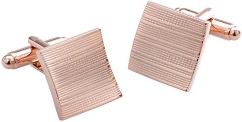Rose Gold Chisel Essential Cufflinks by Duncan Walton