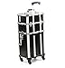 Urbanity Professional Large Aluminium Beauty Makeup Trolley Case Black Croc