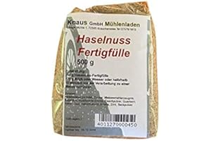 KNAUS GMBH Haselnussfüllung Hefezopf Zopf Nussfüllung Füllung für Zopf 500g