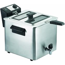 RGV Fry type Friteuse avec robinet, 8 litres