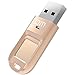 Produktbild farsler HSS Double Sector 32 GB 64 GB 128 GB Anerkennung Fingerabdruck verschlüsselte Speicherung Pen Drive USB 2.0 Dual Sicherheit Memory USB Stick gold gold 32 GB