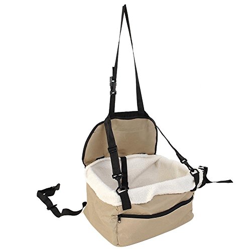 Preisvergleich Produktbild Kicode Tragbar Hundewagen Booster Sitz Haustier Versorgung Reise faltbar Sicherheitsverstellbarer Riemenkorb Farbe zufällig