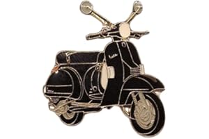 LENIMIA Pin für Vespa PX sw, pin für vespa px, px, PX, Roller, Scooter, roller, scooter, Anstecker, anstecker, Anstecknadel, Motorradpin, Motorradanstecker, Motorradanstecknadel