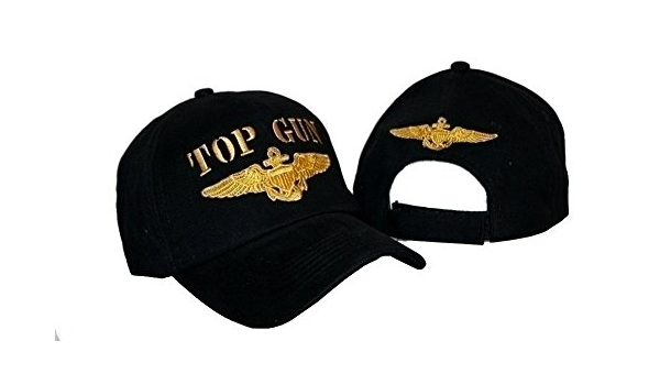 ricamato nero militare US usa navy Tom Cruise top Gun palla da baseball  cappello : Moda