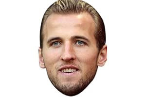 FoxyPrinting Harry Kane 2 FOOTBALLER Celebrity Cardboard Party Face Mask Fancy Dress