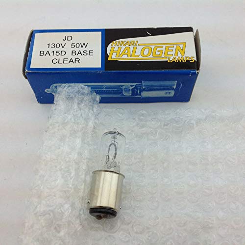 ROA Hikari - Lampadina alogena JD 130 V 50 W BA15D, Base Trasparente