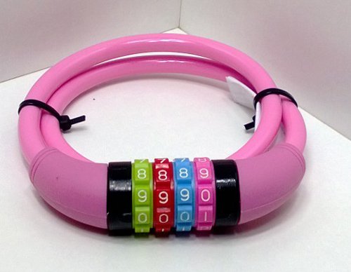 Land-Haus-Shop® Fahrradzahlenschloss 65 cm, Stahlseil ummantelt, Fahrrad Zahlen Schloss - 4