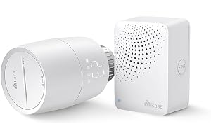Tp-Link KE100 KIT Termostat, Biały, 5.6 x 5.6 x 8.4 cm | Dokładna kontrola temperatury, do 32 grzejników na koncentrator, M30 x 1,5 + adaptery, harmonogramy, współpracuje z Alexa i
