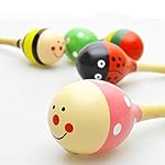 Cute Baby Kids Sound Music Gift Toddler Rattle Musical Wooden Colorful Toys (2pcs)