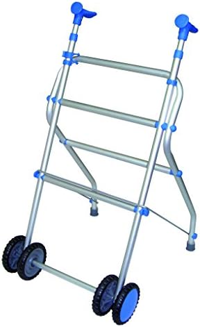 Aluminium Folding Walking Frame with Double, Foldable Wheels&nbsp;&ndash;&nbsp;Model: Anota 100&nbsp;Without Seat