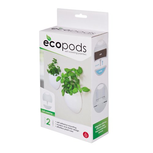 Thumbs Up LIFEPOD – Eco Pod – selbst wässernder Pflanzentopf, 2-er Set - 7