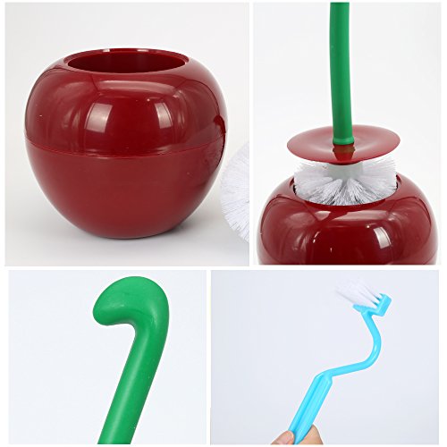 WC-Bürste, NATIONALMASTER Umweltfreundliches Material, WC-Bürste mit ABS Kunststoffeinsatz für Leichte und Hygienische Reinigung, Edles Design, Reinigungsbürste für WC, Gästetoilette, Badezimmer, Stabil und Langlebig - 6