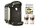 Produktbild Bosch TASSIMO Vivy 2 Bundle + Latte Macchiato Gläser Set + TDisc Latte Macchiato (Schwarz)