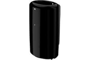 Tork 563008 Cestino /pattumiera aperto 50 litri sistema B1, da parete o pavimento, design moderno, plastica resistente, nero (313 x 401 x 651 mm)