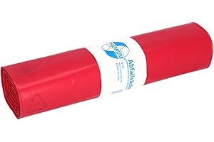 Sacs poubelle DEISS PREMIUM rouge type 60, 120 l