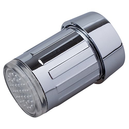 SODIAL(WZ.) 3 Farben Wasser Leuchtend LED Wasserhahn Licht Lampe Temperaturfuehler - 2