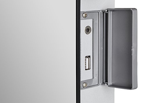 100cm LED Multimedia Badspiegel mit LED Beleuchtung + Uhr + Radio + MP3 + USB-Anschluss + Temperaturanzeige + TOUCH SCHALTER feuchtraumgeeignet einbaufertig - 3