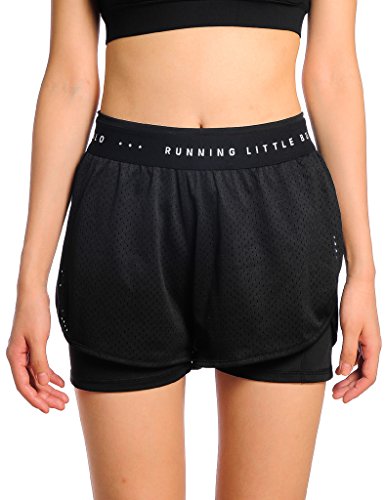JIMMY DESIGN Damen Sport Shorts 2 in 1, S – XXXL - 3