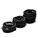 eBoot 100 Pack Hair Elastics Hair Ties Ponytail Holders Hair Bands Bulk (Black)