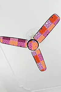 GKT Home PVC Waterproof Three Blend Ceiling Fan Blade Covers, 19.5X 6-inch, (Multi Color)