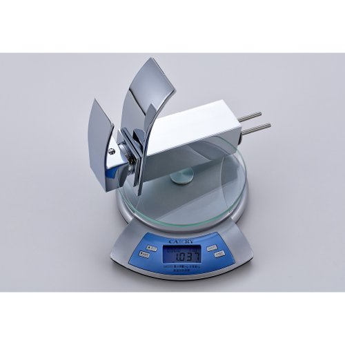 Auralum® Design Einhebel Wasserhahn Armatur Waschtischarmatur Wasserfall Einhandmischer für Badezimmer Waschbecken - 5