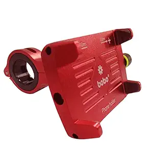 BOBO BM3 Claw-Grip Aluminium Waterproof Bike / Motorcycle / Scooter Mobile Phone Holder Mount, Ideal for Maps and GPS Navigation (Red)