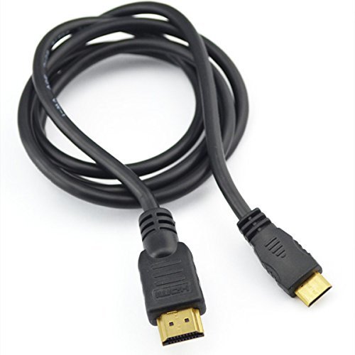 Mini-HDMI Typ C zu stehen HDMI Kabel Full HD 3D 1080p, vergoldet Stecker - 3