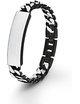 s. Oliver Herren-Armband Identarmband gravurfähig Edelstahl 21.5 cm - 540698