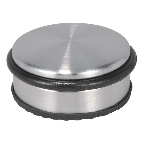 4er Set Türstopper MyBase ca. 10x4cm Türpuffer Tür Stopper Halter Puffer Edelstahl-Design FLACH