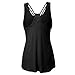 Produktbild TUDUZ Damen Bandagen Armelloses Weste Top High Low Tank Top Strappy Basic Shirt Oberteile