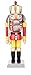 Produktbild Nussknacker Figur König rot-gelb, mit goldenem Zepter, von DREGENO SEIFFEN 30 cm – Original erzgebirgische Handarbeit, Weihnachts-Dekoration
