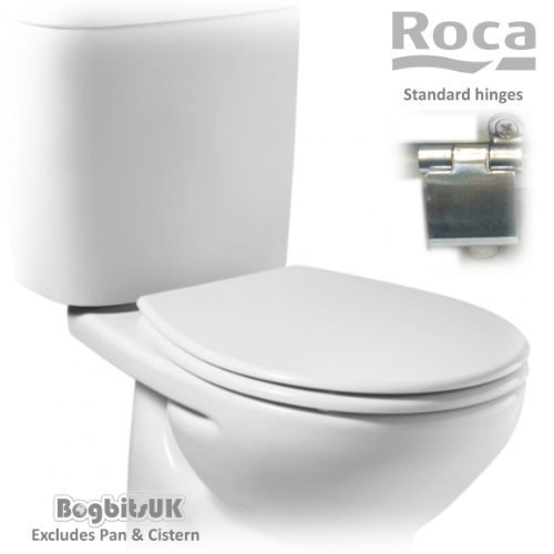 Roca Laura Replacement WC Toilet Seat with Standard Hinges A8013U0004 White