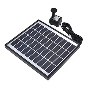 Solar Fountain Pump, 10V 6.5W IP68 Waterproof Solar Water Pump High Conversion Efficiency Floating Fountain for Bird Bath, Pond, Swimming Pools, Water Parks, Gardens