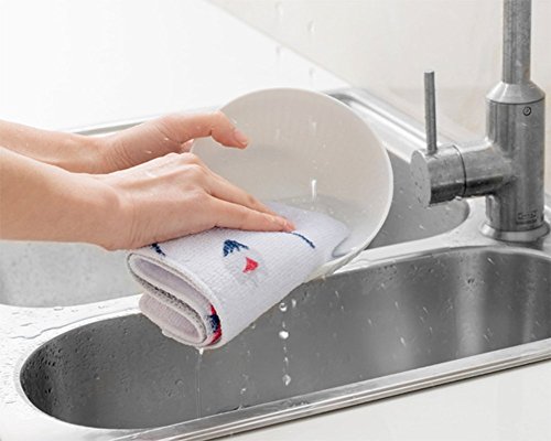 Nikgic-Mikrofaser-Reinigungstcher-Reinigungstcher-Lappen-Mikrofaser-Putztuch-Kchentuch-3030-cm