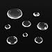 Produktbild DyNamic 100Pcs Runde Klarglas Dome Cabochon Cameo flache Rückseite Crystal Magnify Base Cover DIY - 14mm