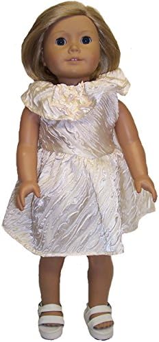 Doll Clothes Superstore Pretty Off White Dress for 18 inch dolls