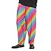Produktbild NET TOYS Rainbow Hose 80er Jahre Jogginghose M/L 50/52 Regenbogen Baggy Pants Retro 80`s Hosen Mottoparty Stoffhose Bad Taste Partyhose Karnevalskostüme Herren lustig