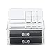 MultiWare Make Up Box Transparent Cosmetic Organizer Acrylic 2 Drawer Style B