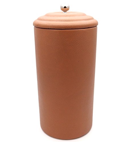 Mr. Brog Cuir Bocal de Tuyau de Tabac - Authentique Full Grade Cuir de Vache - Tan