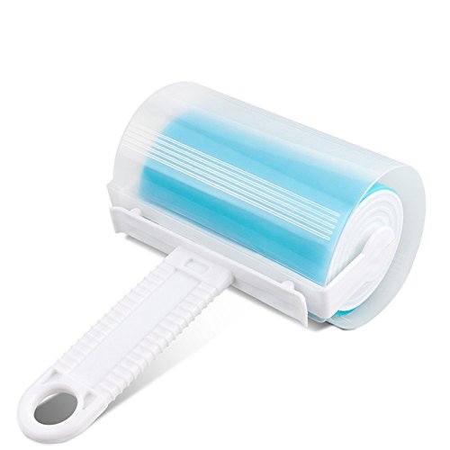 UEETEK-Middle-Lint-Roller-with-Foldable-Small-Pet-Dogs-Hair-Fluff-Remover-Sticky-Picker-Cleaner-Set-for-Clothes-Furniture-Car-Carpet-Blue
